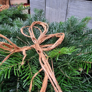 Dušičky - ikebana - čerstvá jedlička - základ - 902