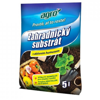 Záhradnícky substrát - AGRO - 5 l - 511