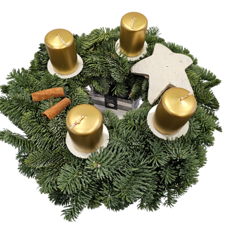 Vianočný adventný venček - 66