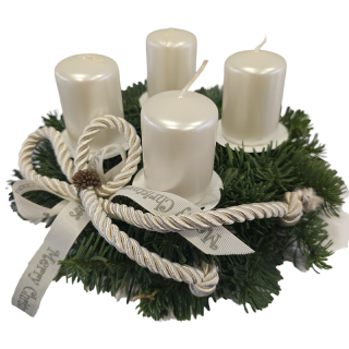 Vianočný adventný venček - 20 cm -  68