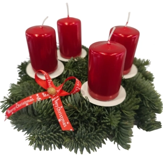 Vianočný adventný venček - 20cm - 69
